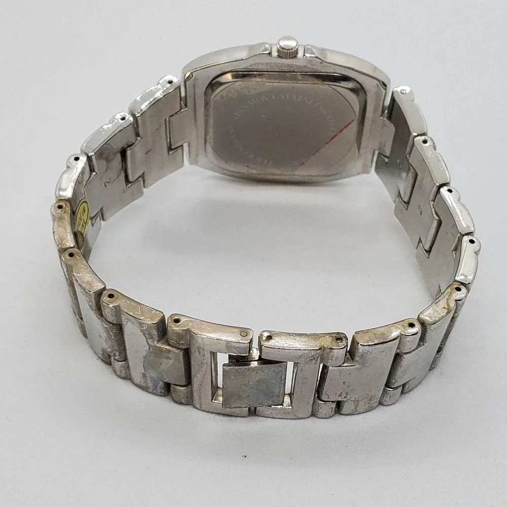 Men's Watch 38MM Black Dial Gray Case Gray Bracelet 7.5